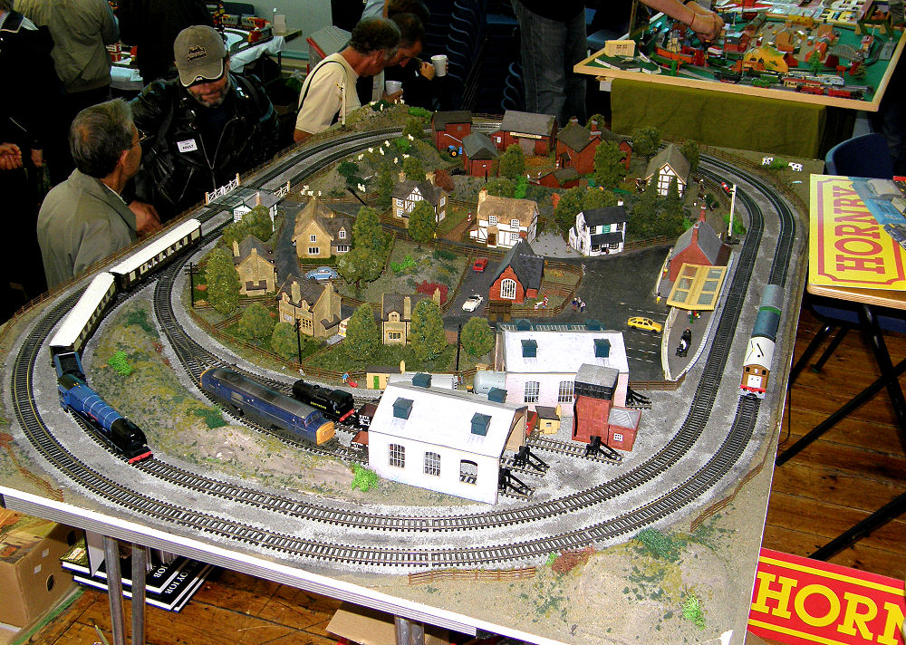 Adam Stratton was tending a modern Hornby Scaledale layout for the 